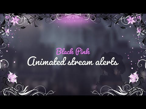 Floral Full Screen Animated Stream Alerts | OBS Twitch