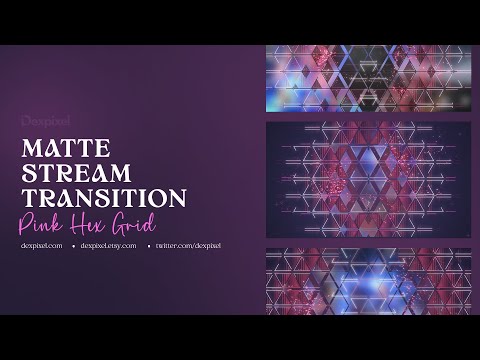 Pink Glitch Grid Tech Stream Transition