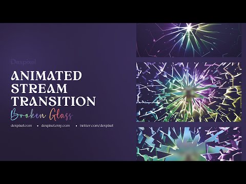 Glass Rainbow Screen Shatter Matte Stream Transition