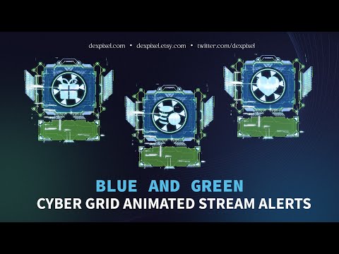 Cheer alert animation featuring bright blue coins and grid elements