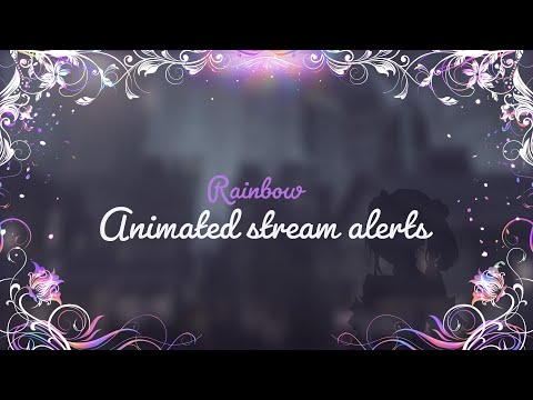 Floral Full Screen Animated Stream Alerts | OBS Twitch