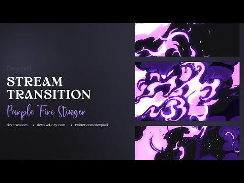 Purple Fire Flame Transition Vol.1