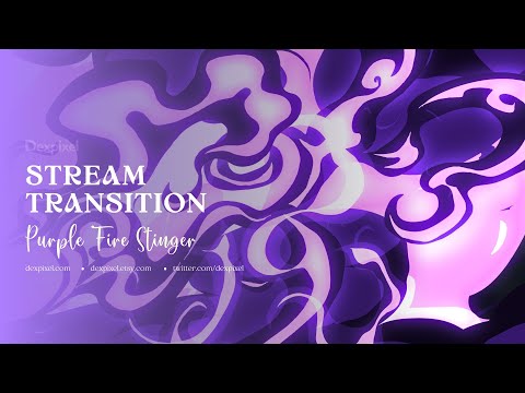 Purple Fire Flame Transition Vol.2