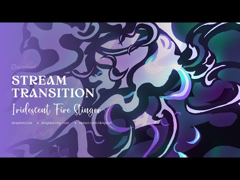 Iridescent Holographic Fire Flame Transition Vol.2