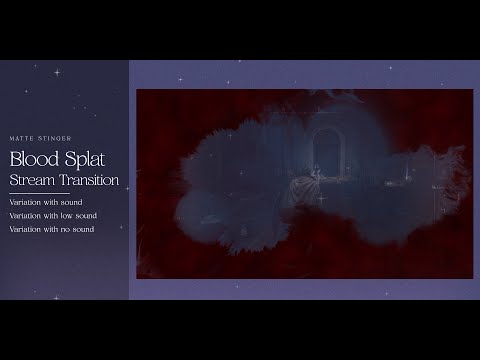 Blood Splat Matte Stream Transition