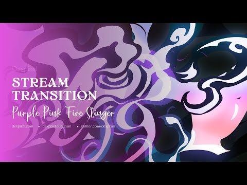 Pink Purple Fire Flame Transition Vol.2