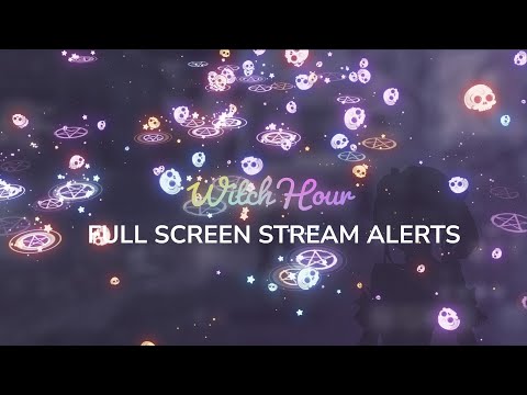 Witch Hour Full Screen Stream Alerts | OBS Twitch
