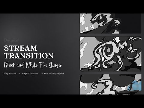 Black and White Fire Flame Transition Vol.1