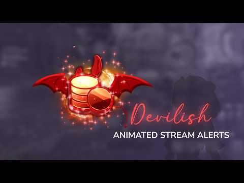 Devilish - Animated Stream Alerts | OBS Twitch VTuber