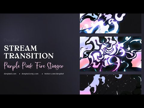 Pink Purple Fire Flame Transition Vol.1