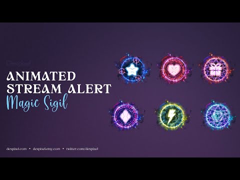 Magic Sigil Signs Rune Animated Stream Alerts