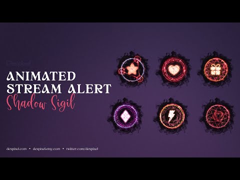 Shadow Magic Sigil Runs Animated Stream Alerts