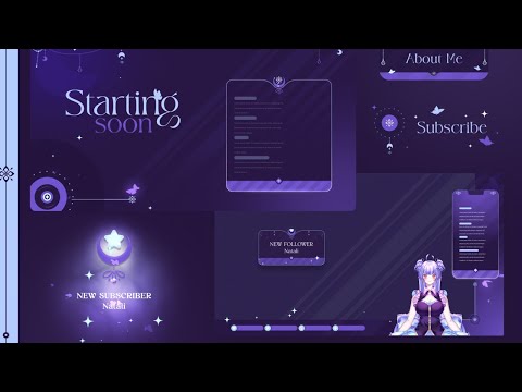 Lunar Charm Dark Purple Stream Pack