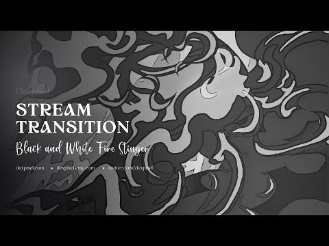 Black and White Fire Flame Transition Vol.2