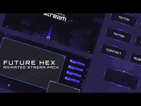 Purple Blue Futuristic Stream Pack