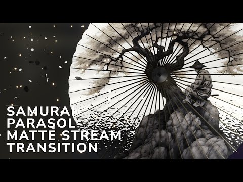 Samurai Parasol Matte Stream Transition | OBS VTuber