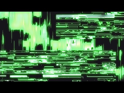 Digital Glitch Green Stream Transition