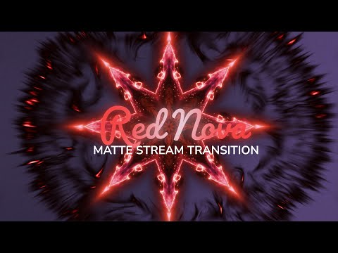 Red Black Nova Stream Matte Transition | OBS Stinger