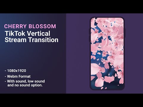 Pink Cherry Blossom TikTok Vertical Transition | OBS