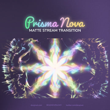 Prisma Rainbow Nova Stream Matte Transition | OBS Stinger