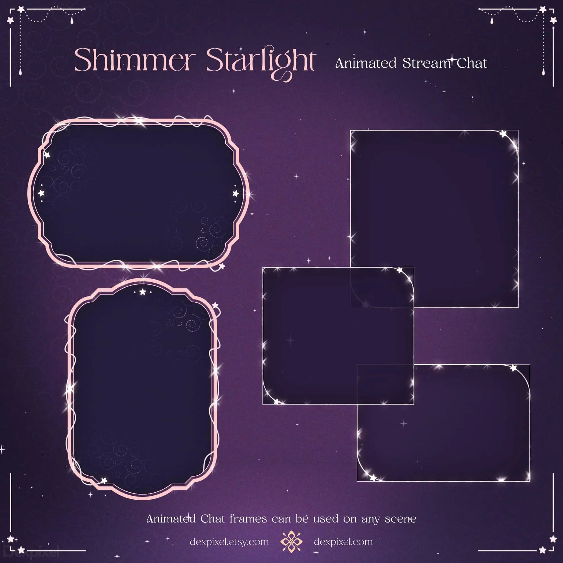 animated-starlight-stream-background-chat-frame