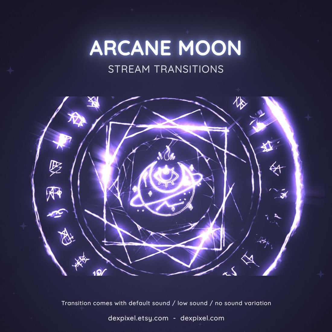 purple arcane moon stream transition
