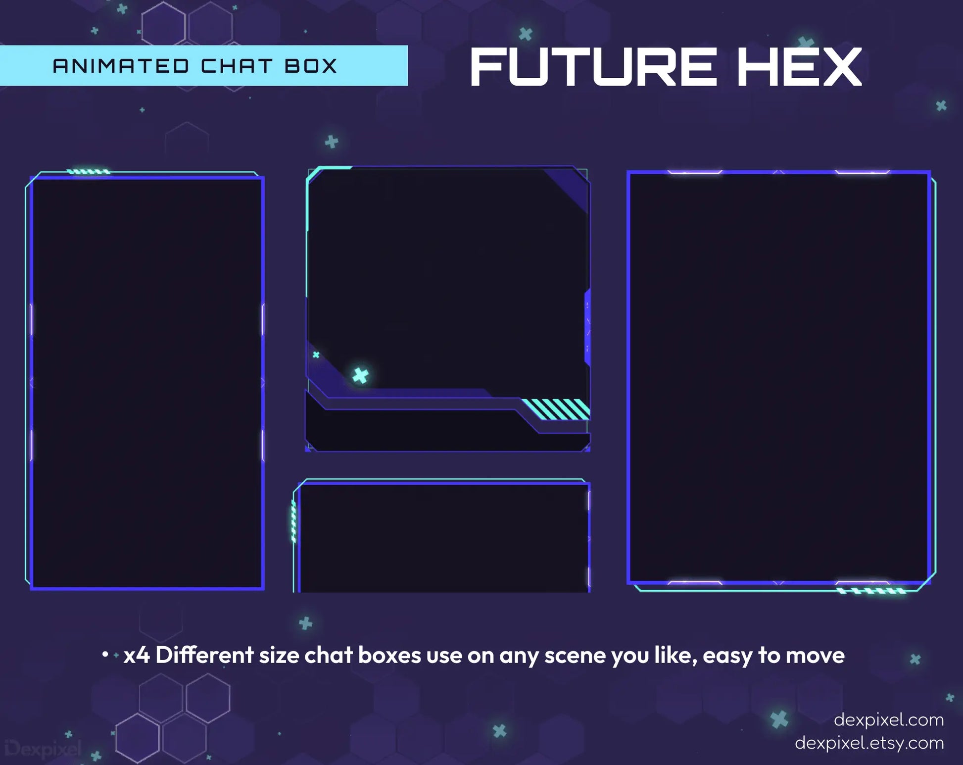 Animated chat box templates.