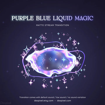 purple blue liquid magic stream transition
