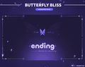 purple butterfly stream design
