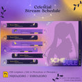 celestial stream schedule digital template