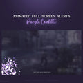 Purple Confetti Full-Screen Animated Stream Alerts