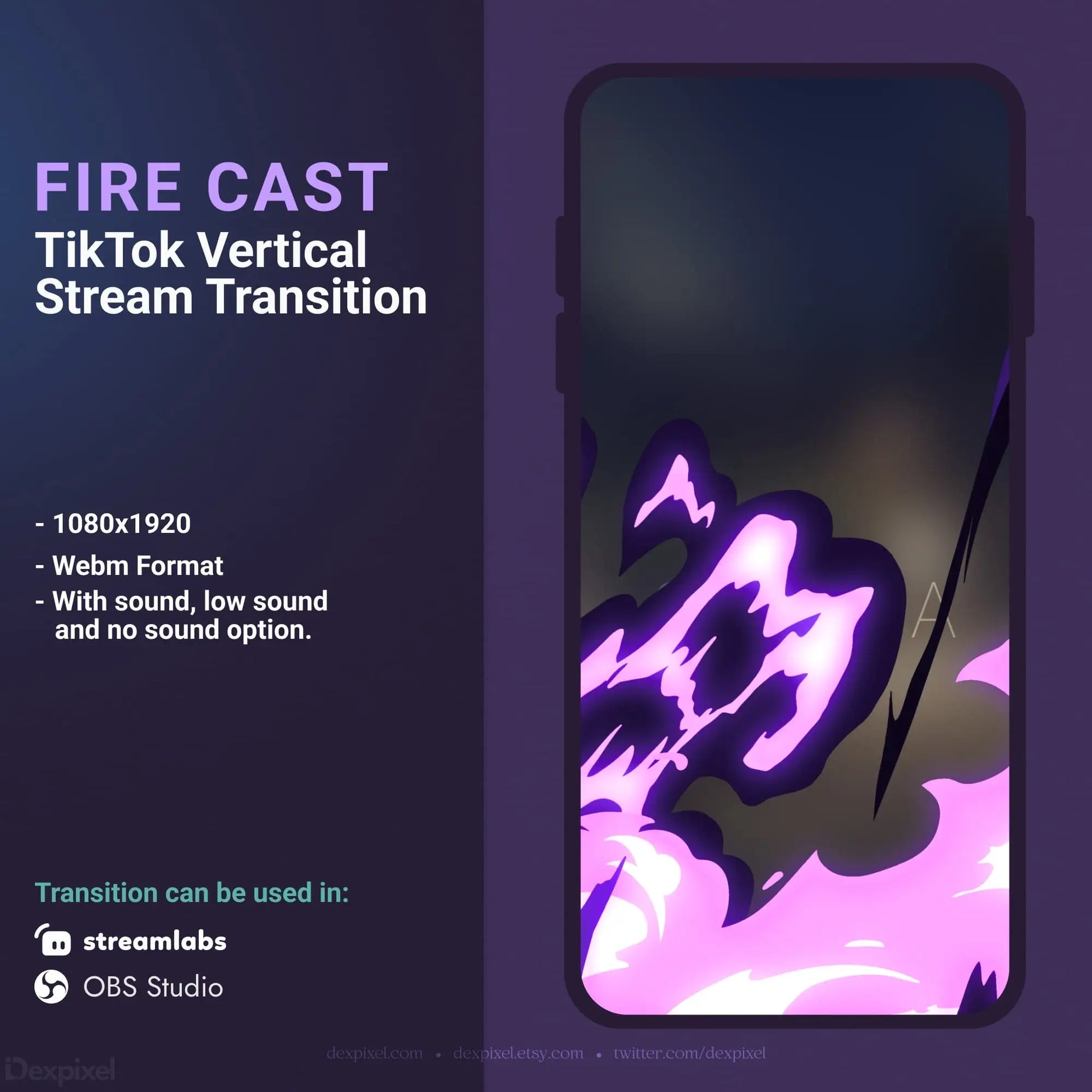 TikTok stream transition advertisement.