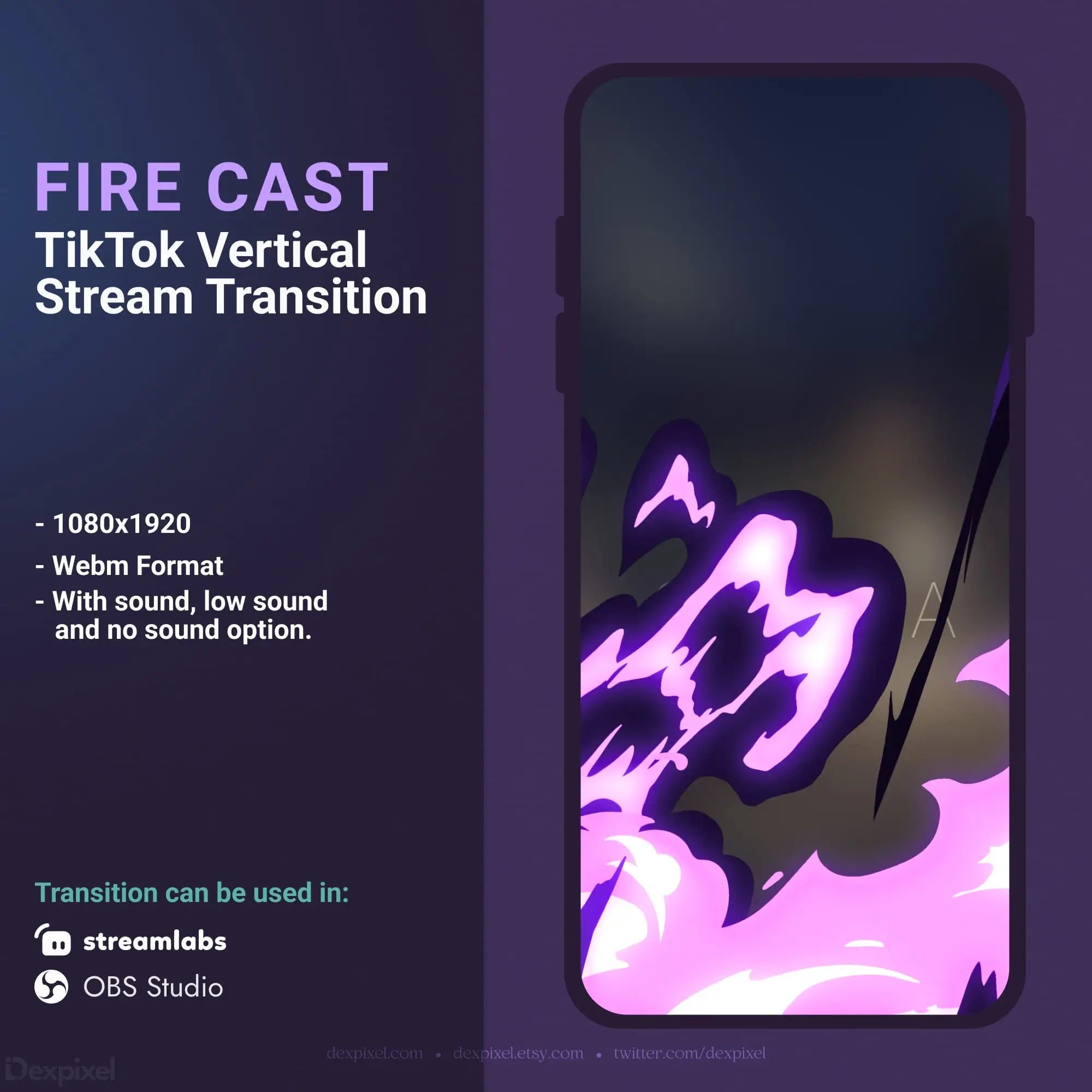 TikTok stream transition advertisement.