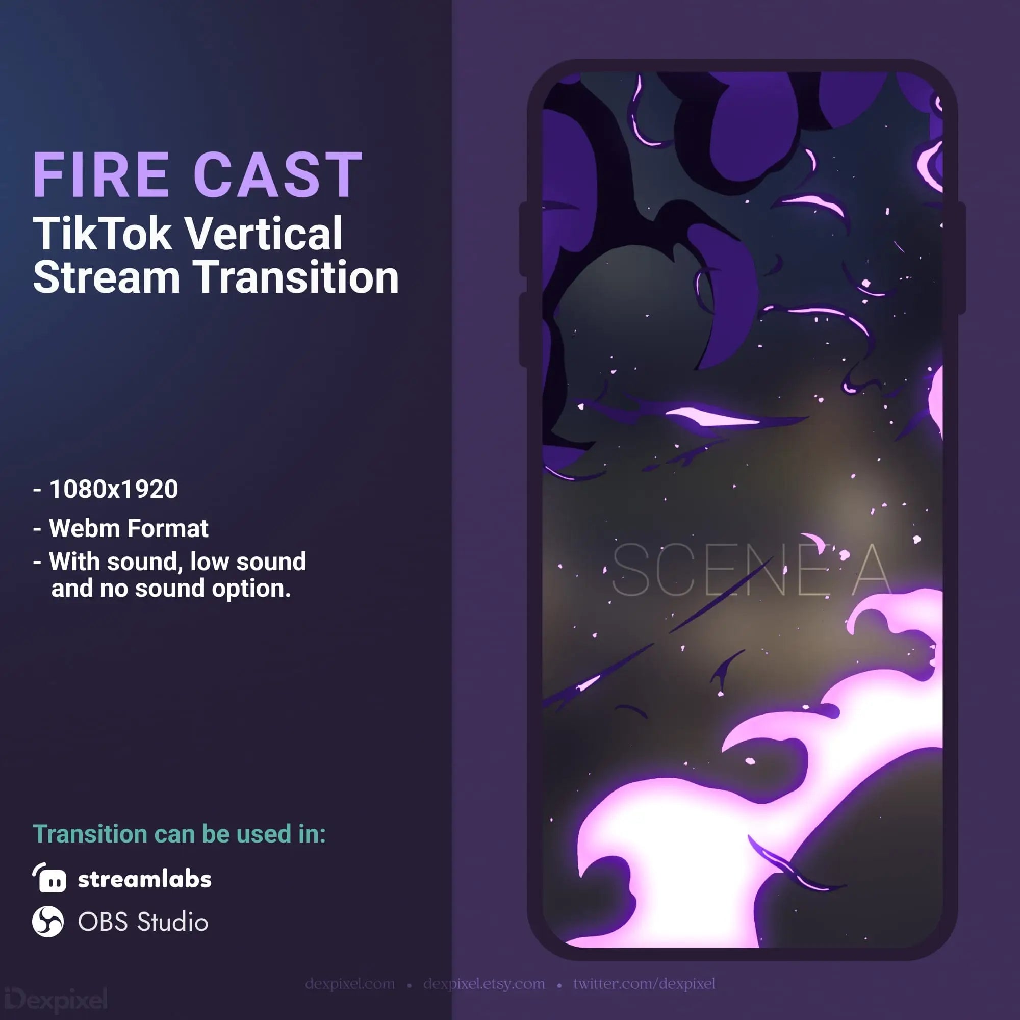 TikTok stream transition.