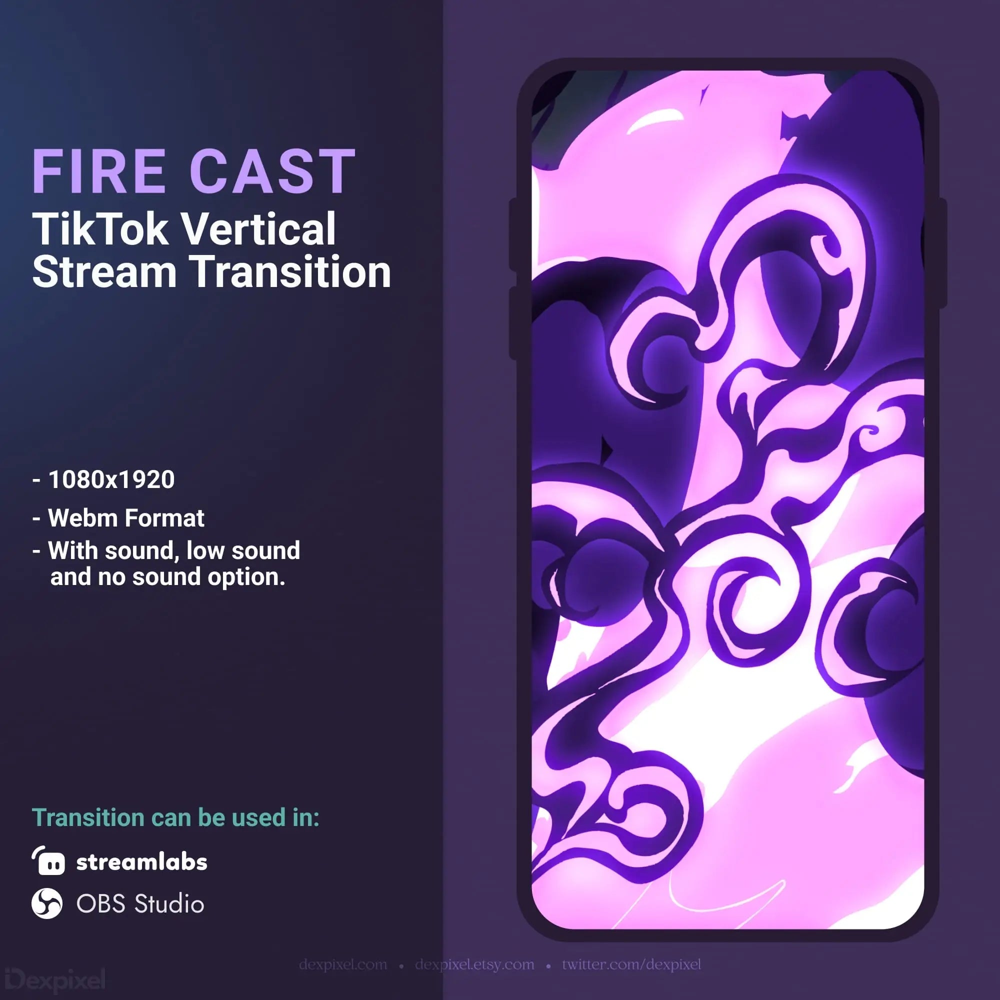 TikTok stream transition.