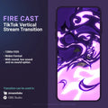 TikTok vertical stream transition.