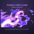 animated stream stinger purple pink flames