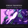 Purple fire stream transition.