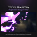 Purple fire stream transition.