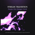 Purple fire stream transition.