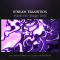 Purple fire stream transition.
