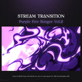 Purple fire stream transition.