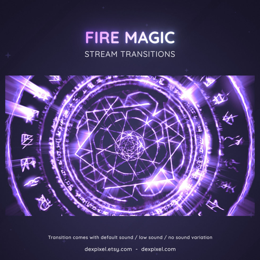 purple fire seal stream transition
