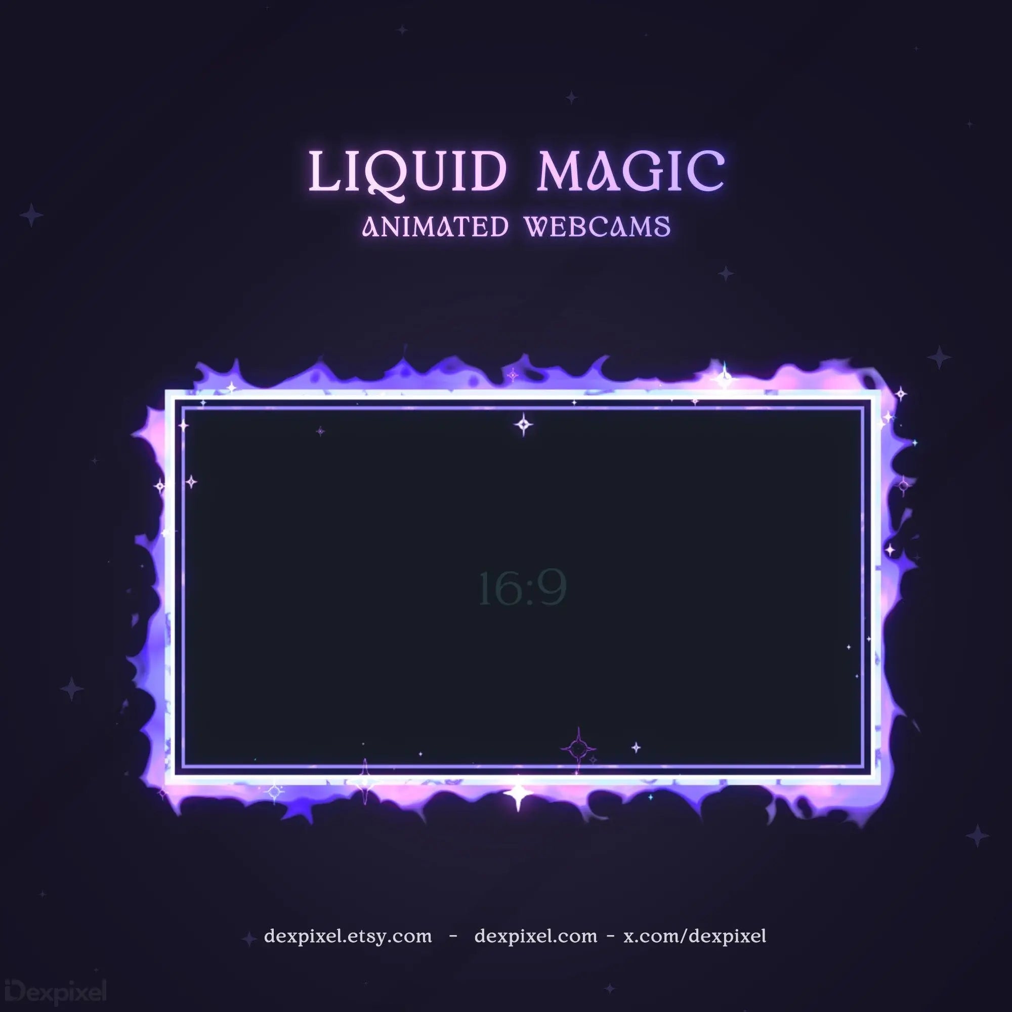 16 9 liquid magic webcam overlay
