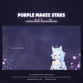 Purple Pink Stars Stream Decoration | VTuber Stream Add-On | Animated Particles