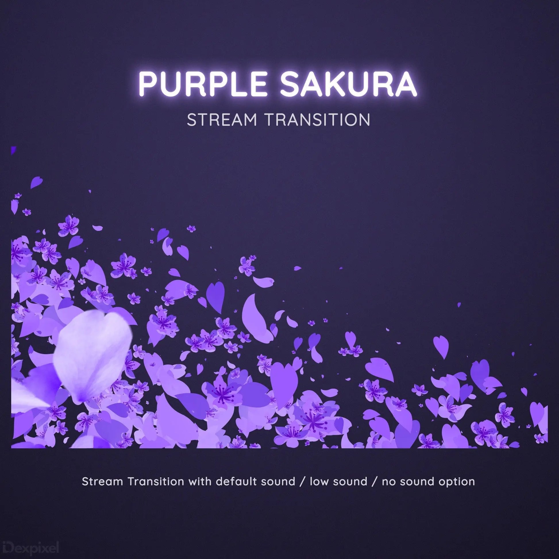 twitch animated sakura transition