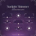 purple shimmer starlight animated stream alerts
