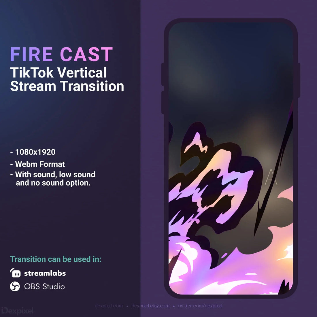 TikTok stream transition.