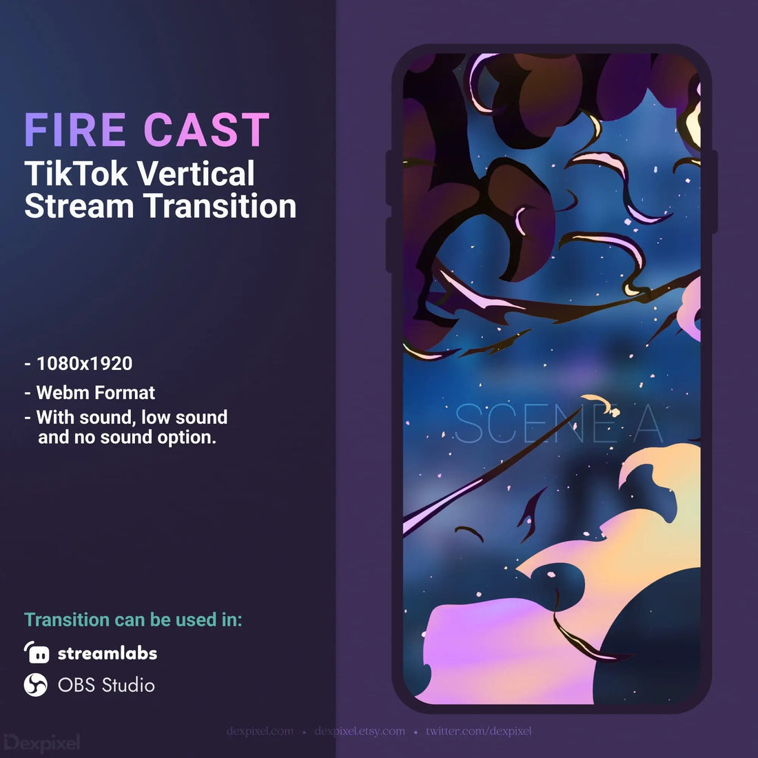 TikTok stream transition.