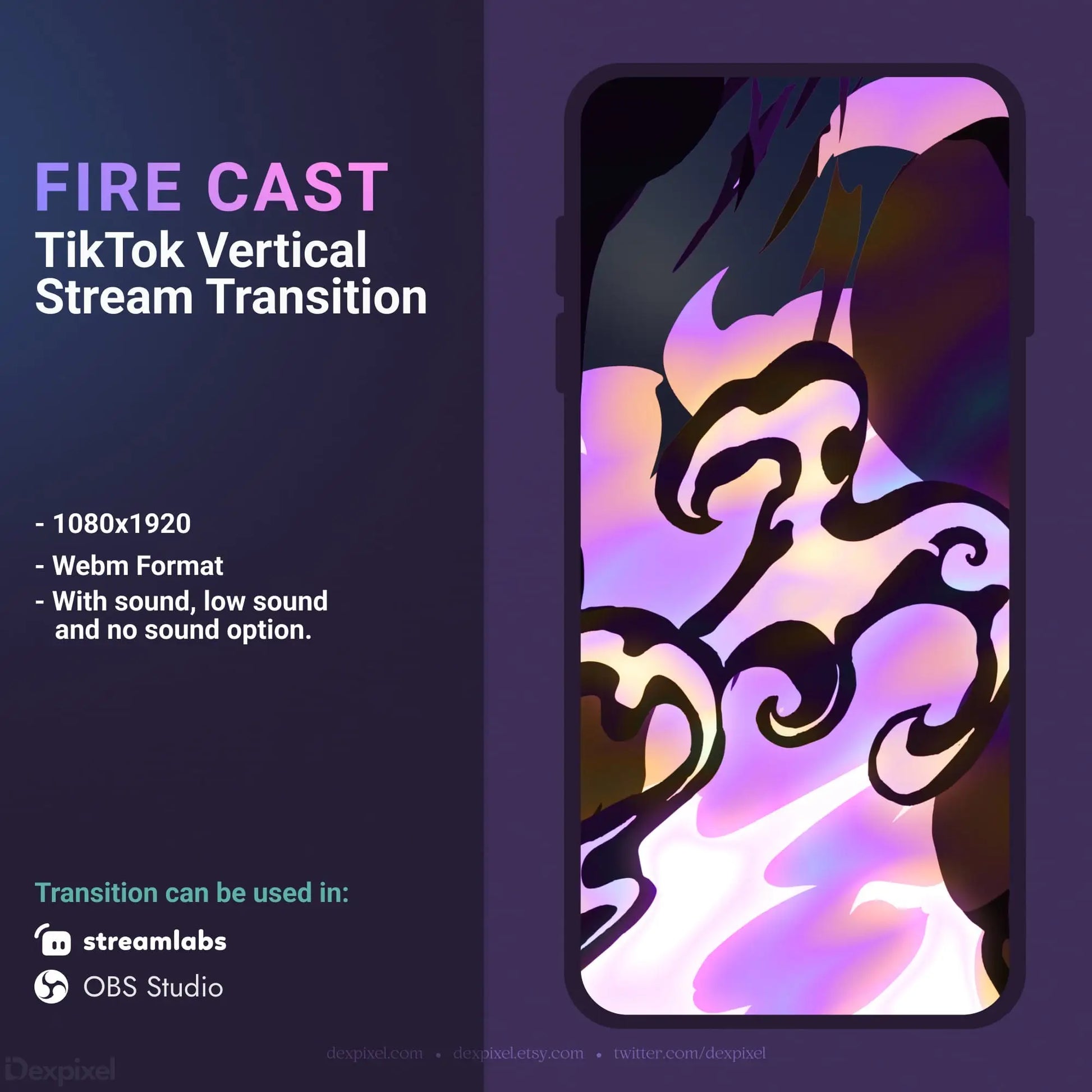 TikTok stream transition advertisement.